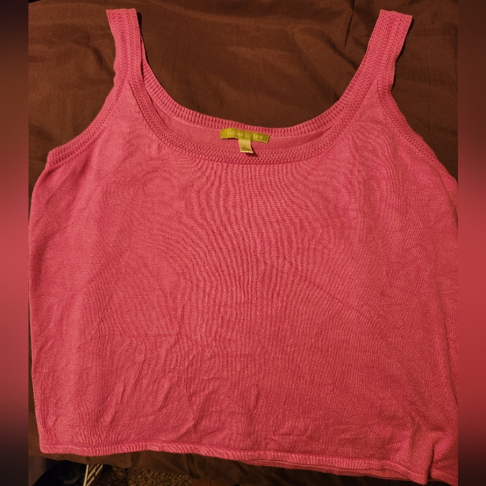 Sigrid Olsen Pink Tank Top sz L